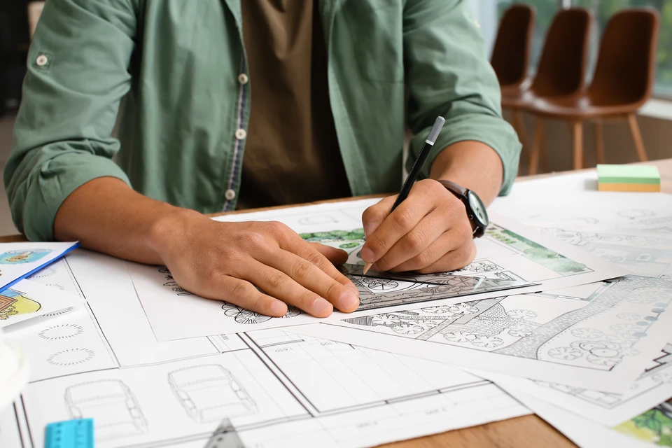 Jardin communautaire urbain avec bacs de culture surélevés en bois non traité
